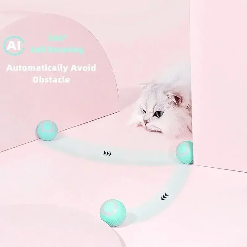 Elektrisch USB Aufladbare 360° Selbstrotierende Katzenminze Kugel