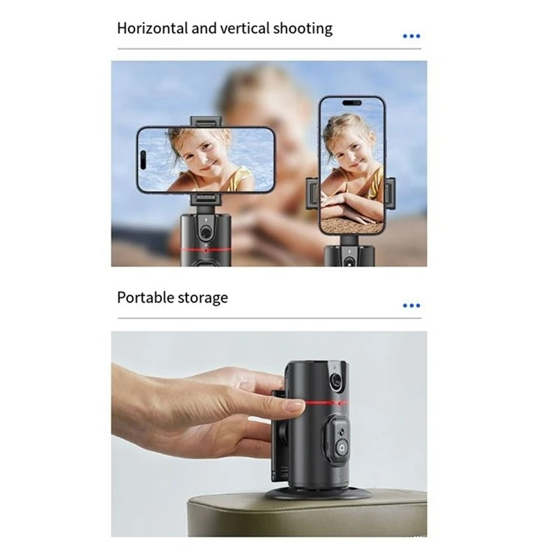 Desktop-Telefonständer, automatische Gesichtsverfolgung, 360° Rotation