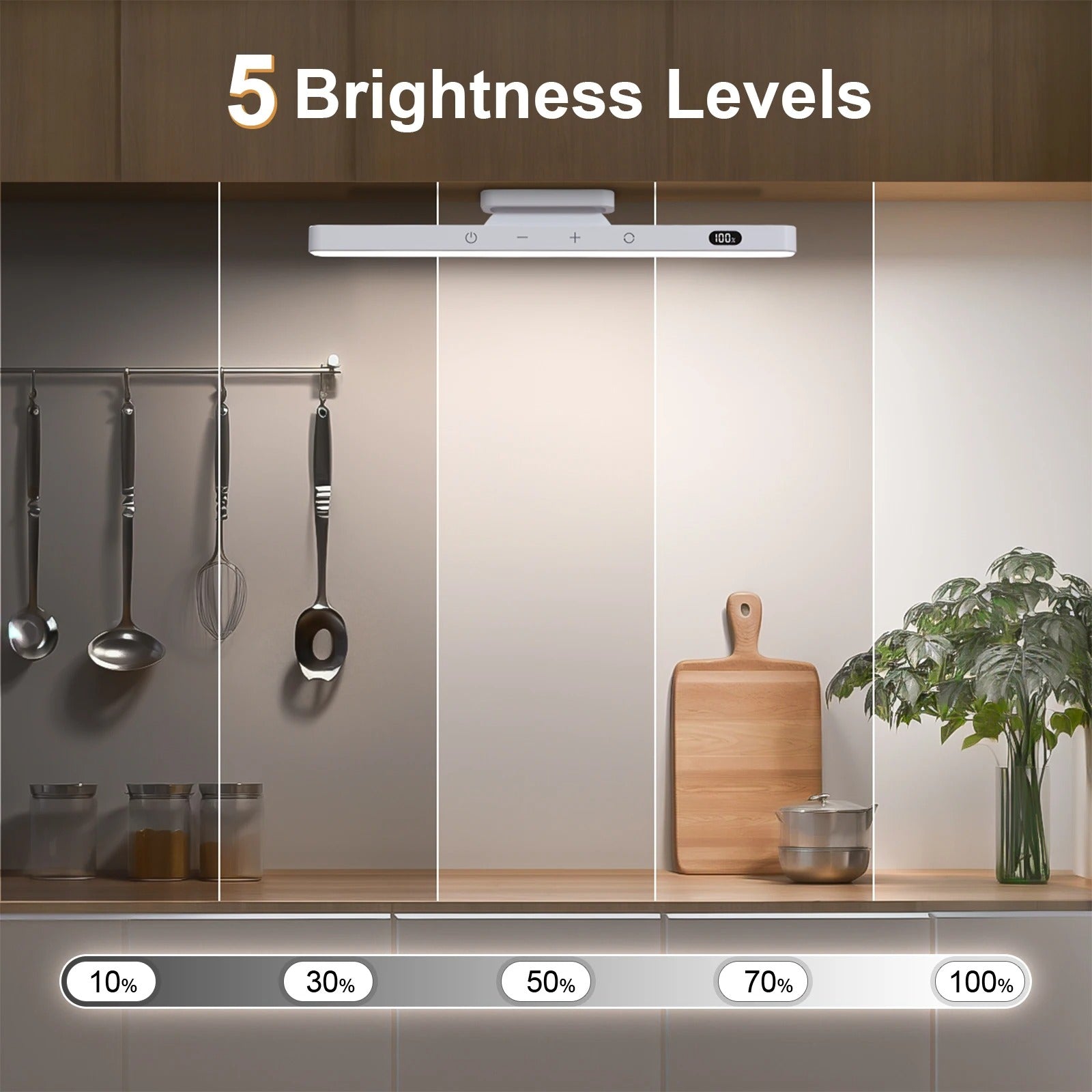 WILLED 5 W dimmbare Spiegelleuchten, verstellbares Make-up-Licht mit 120 LEDs, 2500 mAh, wiederaufladbare LED-Leuchten unter dem Schrank