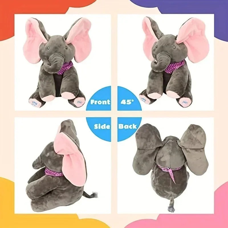 Versteckspiel Elefant Plüschtier Baby Versteckspiel Spielzeug Singen Interaktives Musikspielzeug