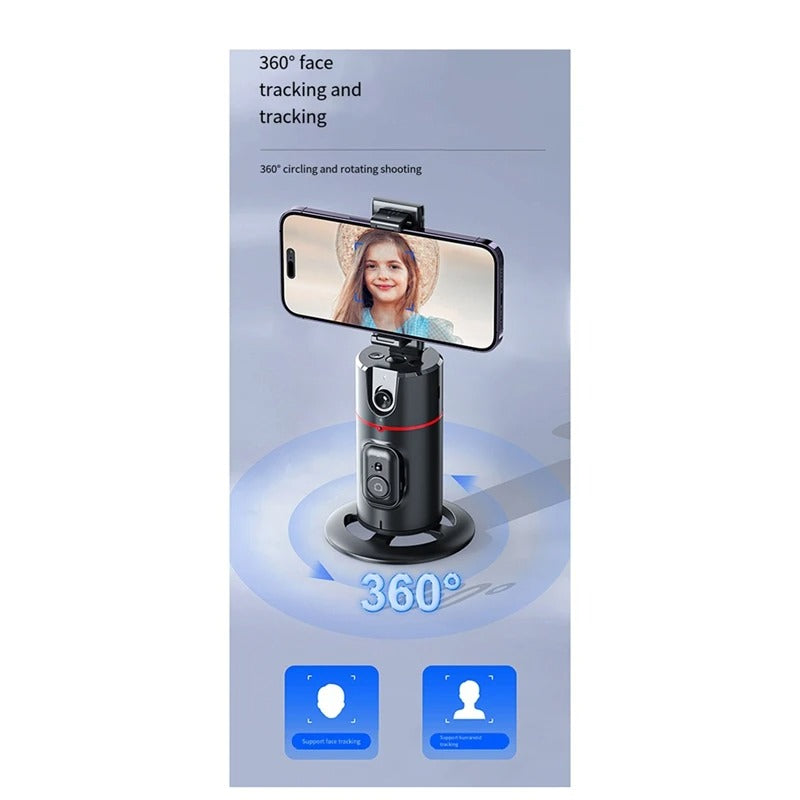 Desktop-Telefonständer, automatische Gesichtsverfolgung, 360° Rotation