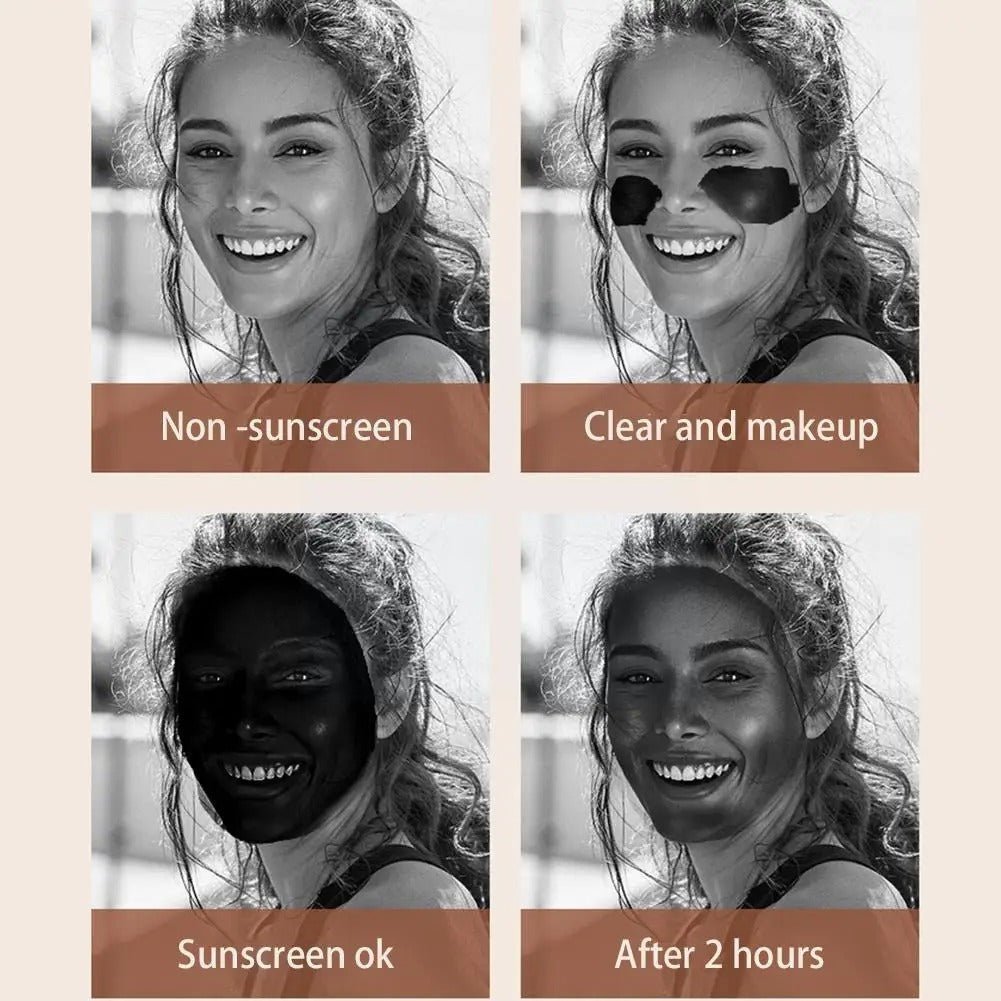 Tragbarer UV-Kosmetik spiegel mit LED-Licht Kompakter doppelseitiger Sonnenschutzspiegel