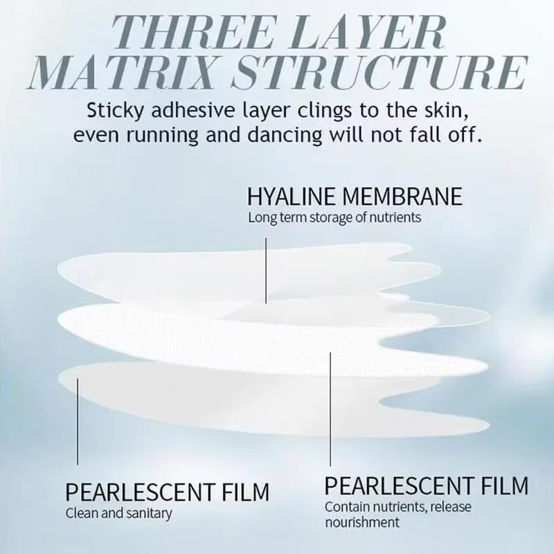 5 Stück Kollagen-Protein-Pflaster, Lifting, Straffung, Verblassen feiner Linien, hydrokristallines Pflaster, Anti-Aging, tiefe feuchtigkeitsspendende Maske, Korea-Produkte