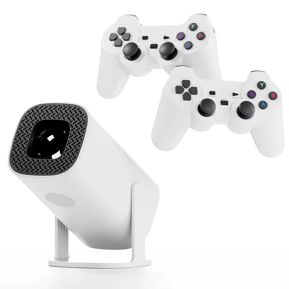 3D-Spielprojektor P30MAX Retro-Videospielkonsole Wireless Controller 4K ULTRA HD Plug-and-Play Android11 BT5.0 720P Heimkino