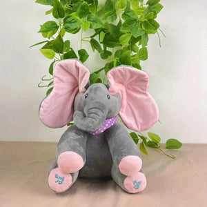 Versteckspiel Elefant Plüschtier Baby Versteckspiel Spielzeug Singen Interaktives Musikspielzeug
